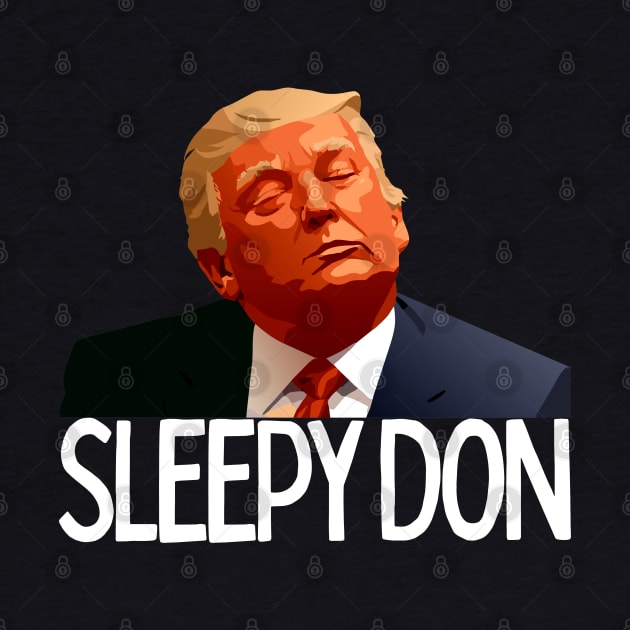 Sleepy Don The Defense Rests Funny Trump Asleep 2024 by JJDezigns